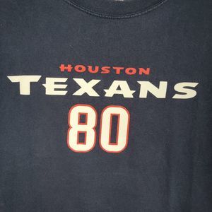 NFL Team Apparel Houston Texans #80 A. Johnson SS Tee Navy - Size Large